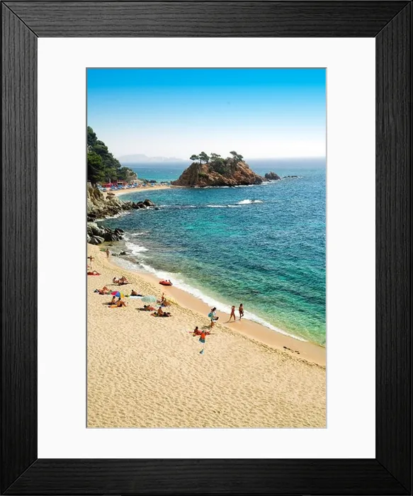 Framed Print : The beach near Palamos Costa Brava Spain Europe Framed Print : The beach near Palamos Costa Brava Spain Europe