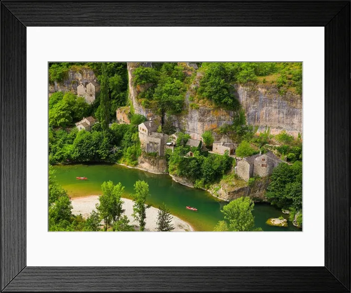 Framed Print : France Languedoc Gorges of Tarn Cevennes National Park