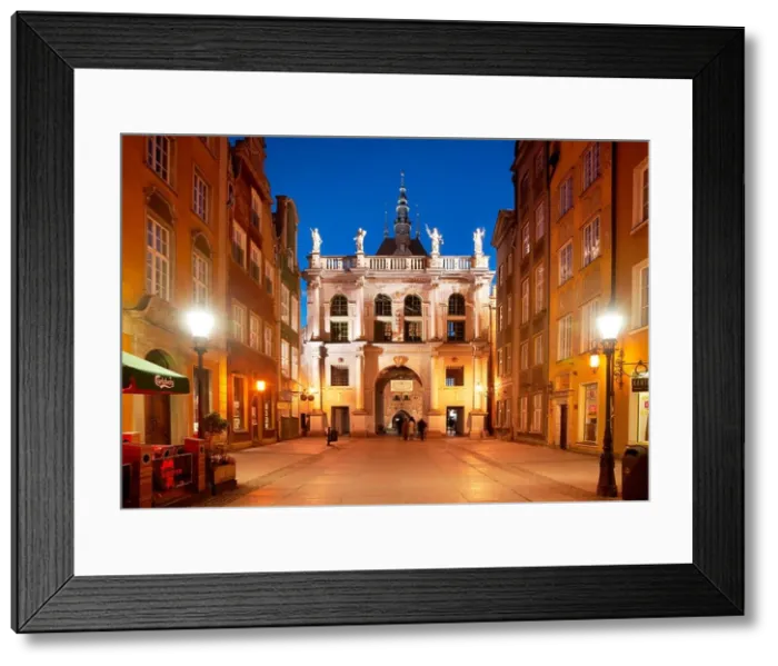Framed Print : The Golden Gate on the Old Town in Gdansk, Poland Framed Print : The Golden Gate on the Old Town in Gdansk, Poland