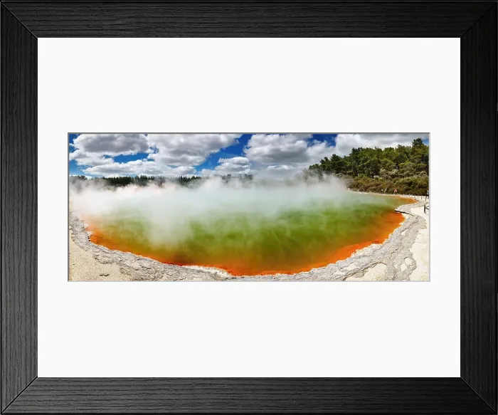 Framed Print : Champagne Pool, hot thermal spring, Rotorua, New Zealand Framed Print : Champagne Pool, hot thermal spring, Rotorua, New Zealand