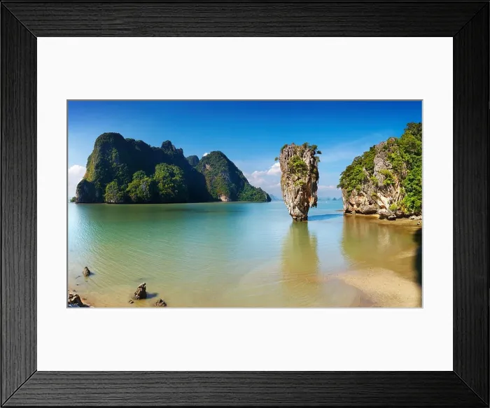 Framed Print : Phang Nga Bay, James Bond Island, Thailand Framed Print : Phang Nga Bay, James Bond Island, Thailand