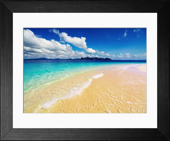 Framed Print : Tropical beach, Andaman Sea, Thailand Framed Print : Tropical beach, Andaman Sea, Thailand