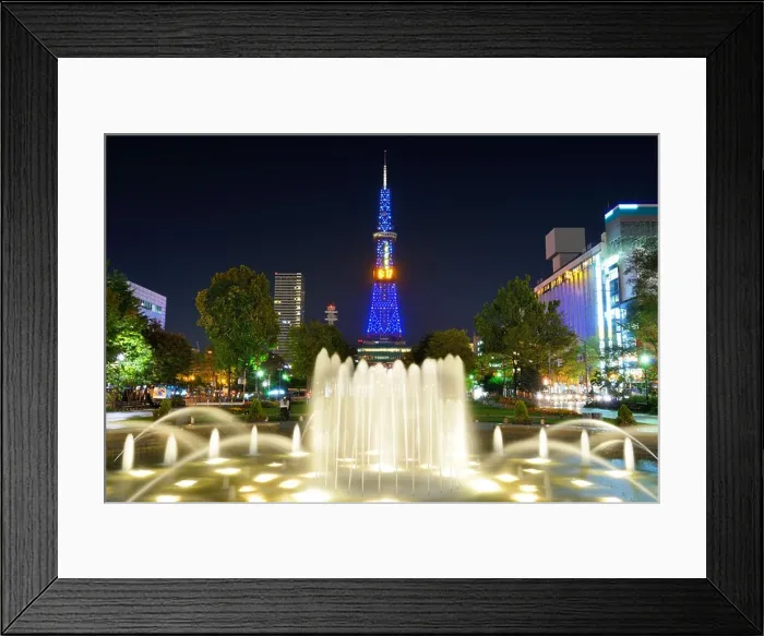 Framed Print : Sapporo, Japan at Odori Park