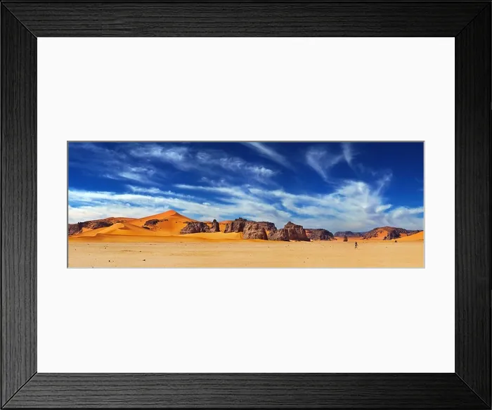 Framed Print : Sand dunes and rocks, Sahara Desert, Algeria Framed Print : Sand dunes and rocks, Sahara Desert, Algeria