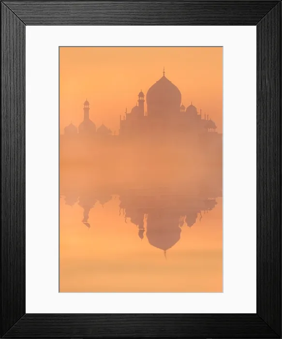 Framed Print : Skyline of Taj Mahal at sunrise, Agra, Uttar Pradesh, India Framed Print : Skyline of Taj Mahal at sunrise, Agra, Uttar Pradesh, India