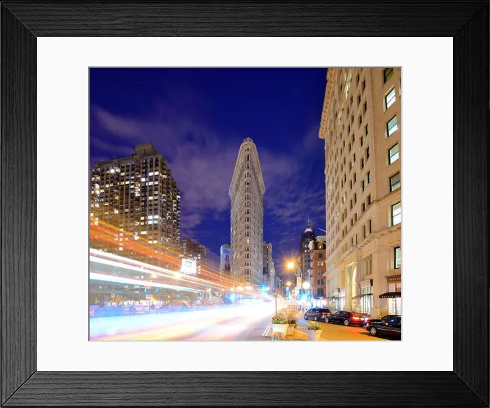 Framed Print : The Flatiron District in New York City