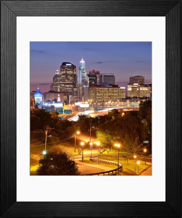 Framed Print : Skyline of downtown Hartford, Connecticut from above Charter Oak Landing Framed Print : Skyline of downtown Hartford, Connecticut from above Charter Oak Landing