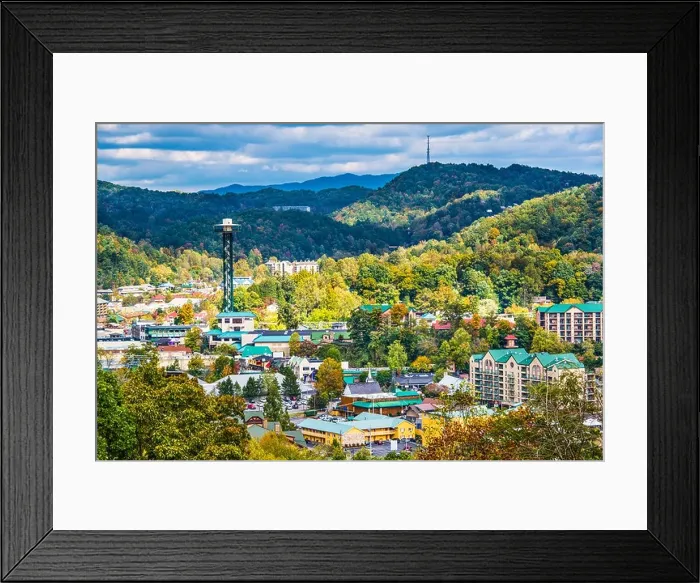 Framed Print : Gatlinburg, Tennessee in the Smoky Mountains Framed Print : Gatlinburg, Tennessee in the Smoky Mountains