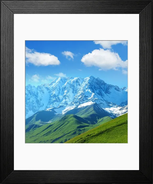 Framed Print : beautiful mountain on summer time