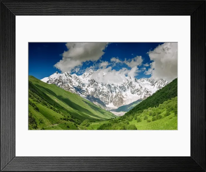 Framed Print : beautiful mountain on summer time Framed Print : beautiful mountain on summer time
