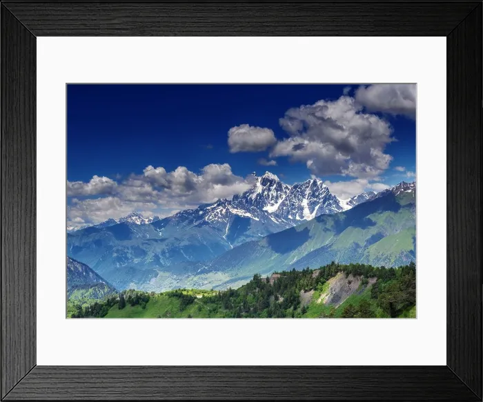 Framed Print : beautiful mountain on summer time Framed Print : beautiful mountain on summer time