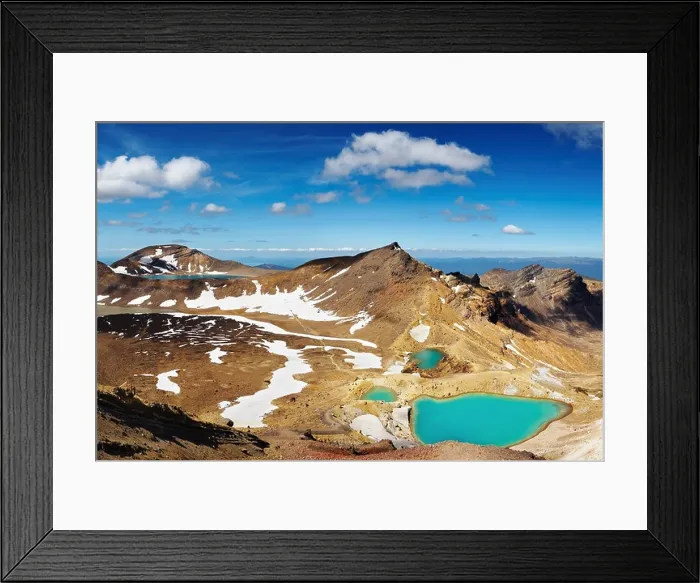 Framed Print : Emerald Lakes, Tongariro National Park, New Zealand Framed Print : Emerald Lakes, Tongariro National Park, New Zealand