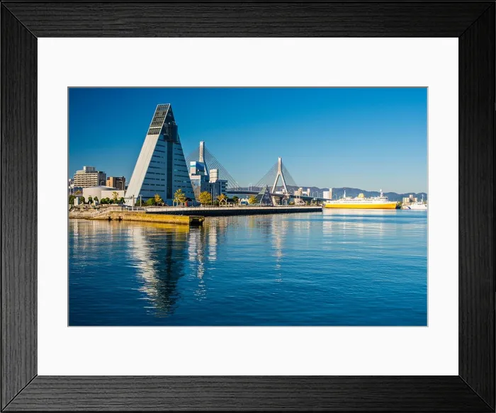 Framed Print : Downtown Aomori, Japan Framed Print : Downtown Aomori, Japan