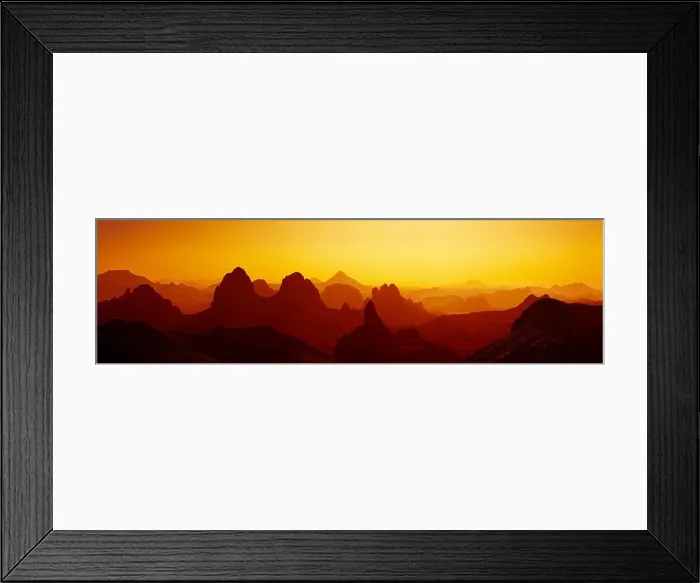Framed Print : Sunrise in Sahara Desert, Hoggar mountains, Algeria Framed Print : Sunrise in Sahara Desert, Hoggar mountains, Algeria