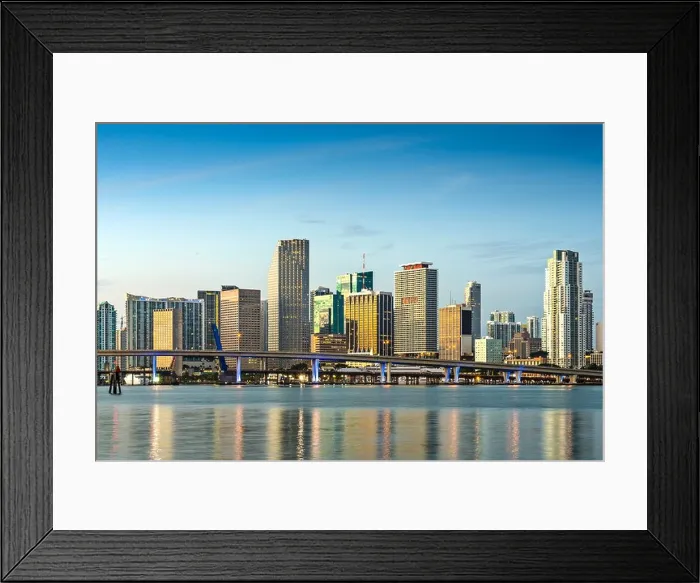 Framed Print : Skyline of Miami, Florida, USA Framed Print : Skyline of Miami, Florida, USA