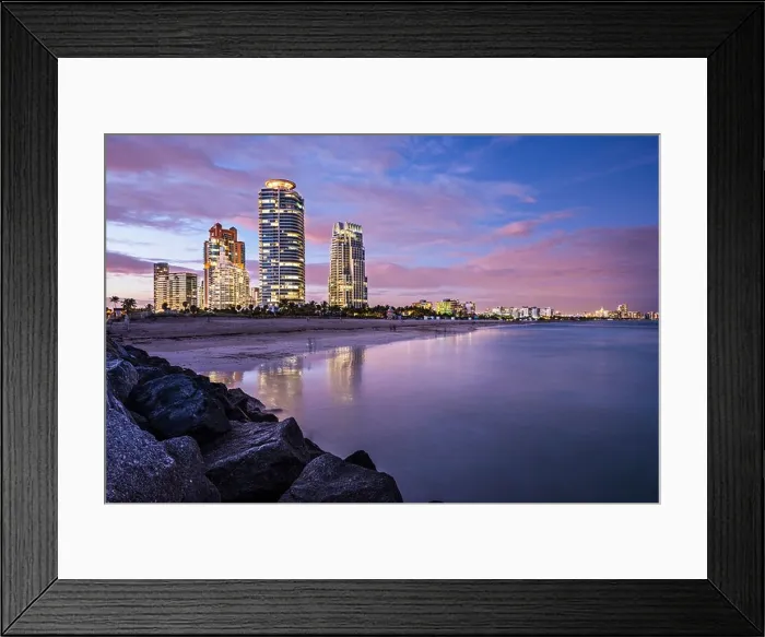 Framed Print : Miami, Florida at South Beach Framed Print : Miami, Florida at South Beach