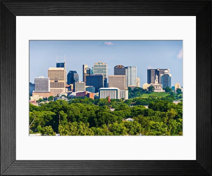 Framed Print : Nashville, Tennessee, USA downtown skyline Framed Print : Nashville, Tennessee, USA downtown skyline