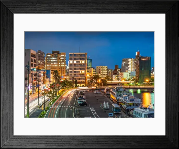 Framed Print : Naha, Okinawa, Japan skyline at the seaport Framed Print : Naha, Okinawa, Japan skyline at the seaport