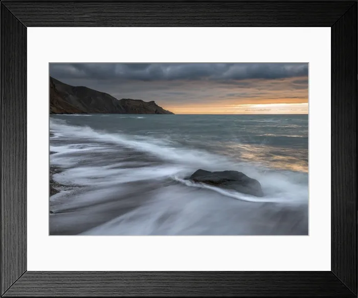 Framed Print : Sea beach on sunset time Framed Print : Sea beach on sunset time
