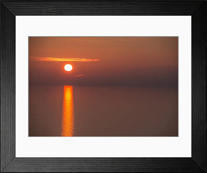 Framed Print : Seascape on sunset time closeup Framed Print : Seascape on sunset time closeup