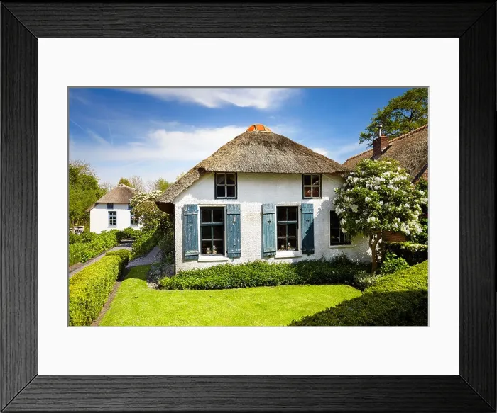Framed Print : Giethoorn village - Holland Netherlands Framed Print : Giethoorn village - Holland Netherlands