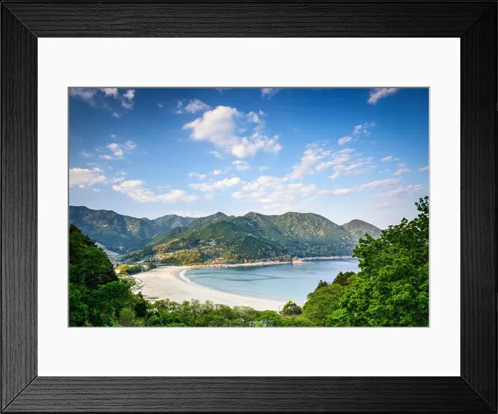 Framed Print : Atashika Beach in Kumano City, Mie Prefecture, Japan Framed Print : Atashika Beach in Kumano City, Mie Prefecture, Japan