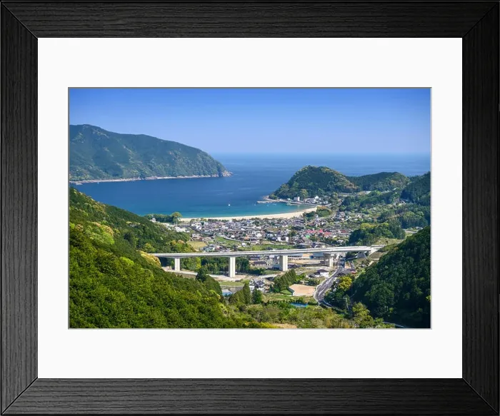 Framed Print : Kumano City, Mie Prefecture, Japan at Atashika waterfront Framed Print : Kumano City, Mie Prefecture, Japan at Atashika waterfront