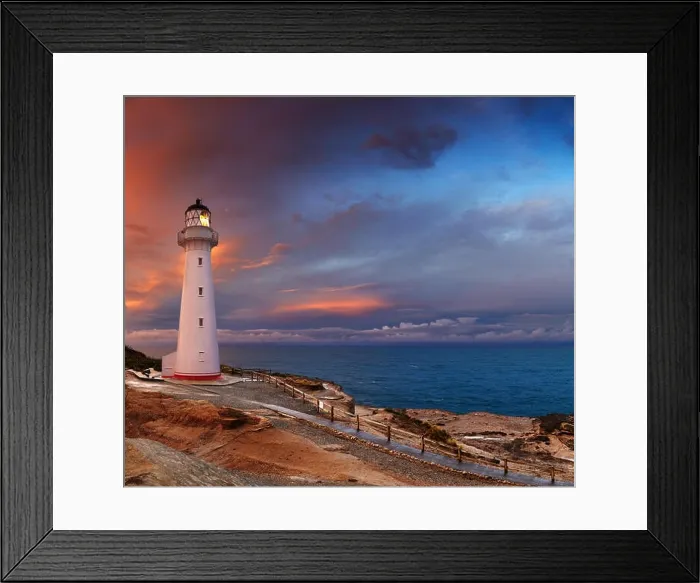 Framed Print : Castle Point Lighthouse, sunset, Wairarapa, New Zealand Framed Print : Castle Point Lighthouse, sunset, Wairarapa, New Zealand