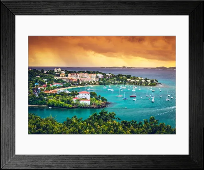 Framed Print : St. John, US Virgin Island at Cruz Bay Framed Print : St. John, US Virgin Island at Cruz Bay