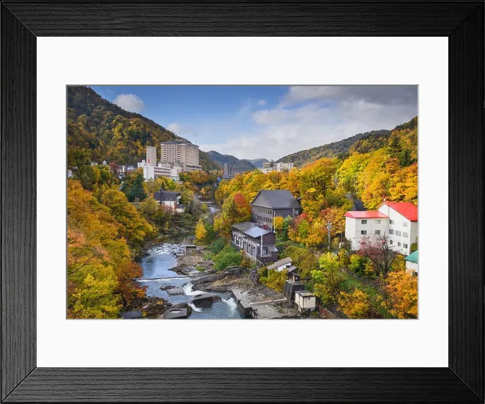 Framed Print : Jozankei, Hokkaido, Japan in the fall season Framed Print : Jozankei, Hokkaido, Japan in the fall season