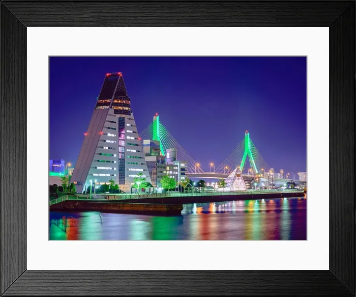 Framed Print : Skyline of Aomori, Japan Framed Print : Skyline of Aomori, Japan