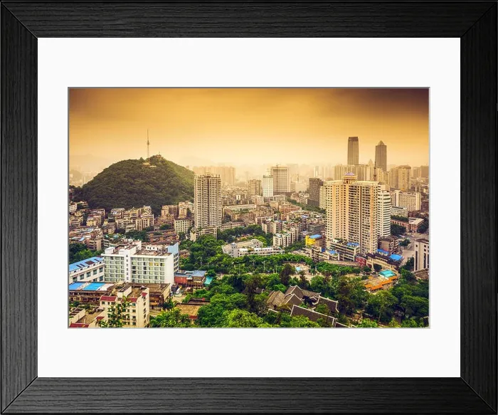 Framed Print : Guiyang, China downtown cityscape Framed Print : Guiyang, China downtown cityscape