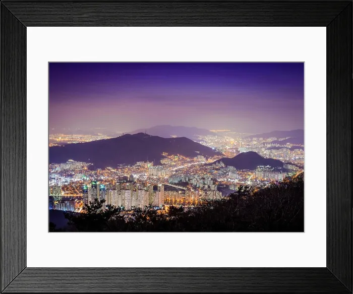 Framed Print : Busan, South Korea cityscape Framed Print : Busan, South Korea cityscape