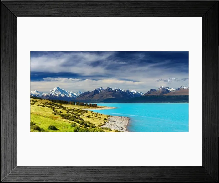 Framed Print : Mount Cook and Pukaki lake, New Zealand Framed Print : Mount Cook and Pukaki lake, New Zealand