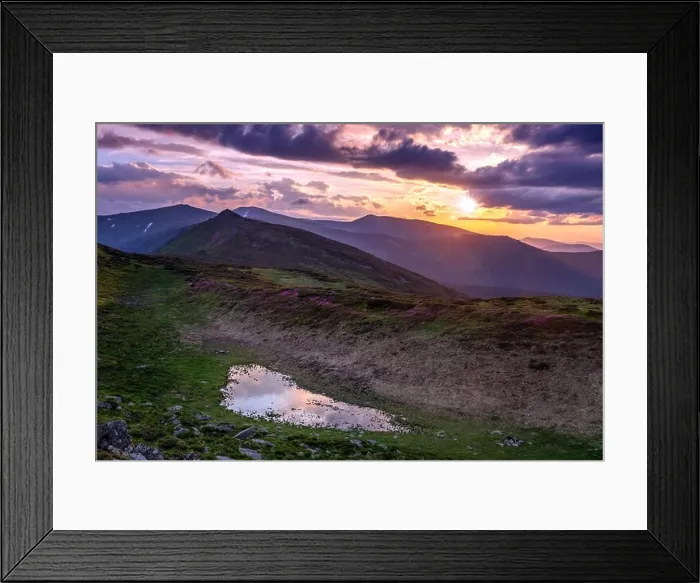 Framed Print : beauty lake in high mountains Framed Print : beauty lake in high mountains