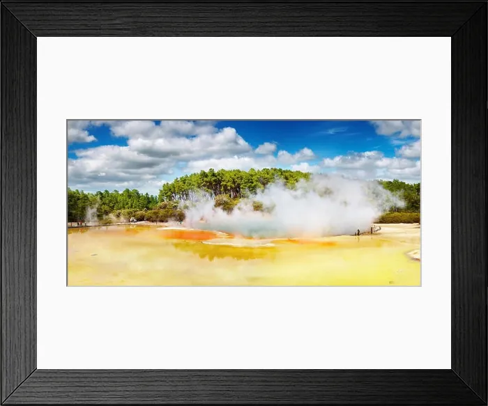 Framed Print : Artist's Palette pool, hot thermal spring, Rotorua, New Zealand Framed Print : Artist's Palette pool, hot thermal spring, Rotorua, New Zealand