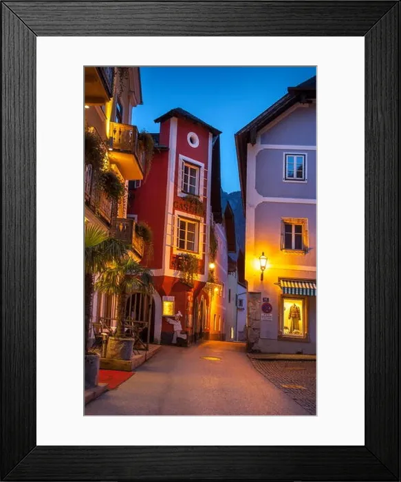 Framed Print : Hallstatt village, Salzkammergut, Austria Framed Print : Hallstatt village, Salzkammergut, Austria