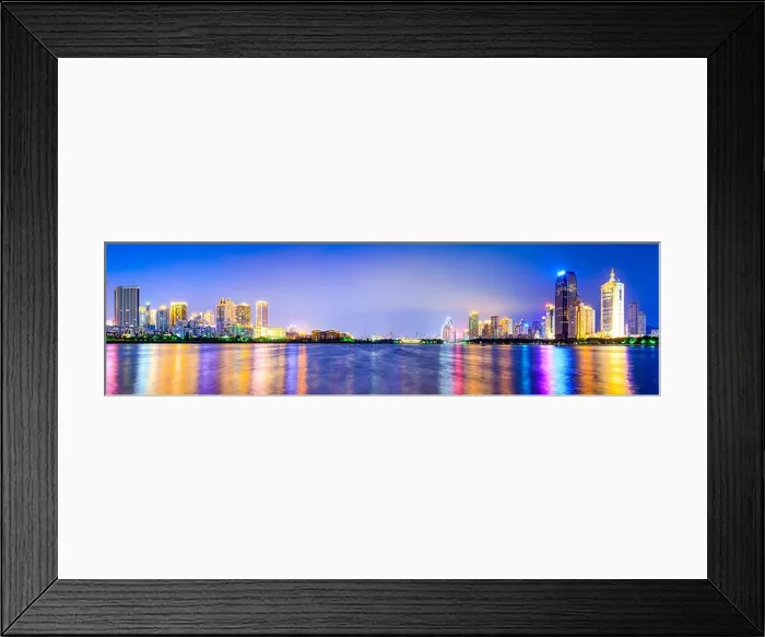 Framed Print : Xiamen, China Skyline Framed Print : Xiamen, China Skyline