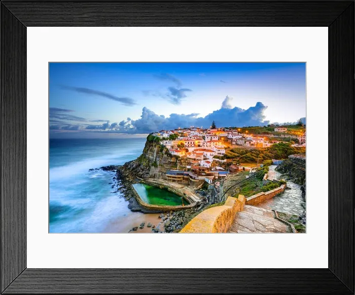 Framed Print : Azenhas do Mar, Portugal coastal town Framed Print : Azenhas do Mar, Portugal coastal town