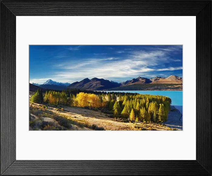 Framed Print : Mount Cook and Pukaki lake, New Zealand Framed Print : Mount Cook and Pukaki lake, New Zealand