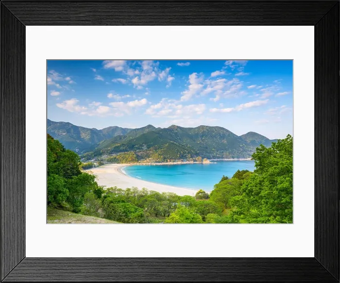 Framed Print : Atashika Beach in Kumano, Japan Framed Print : Atashika Beach in Kumano, Japan