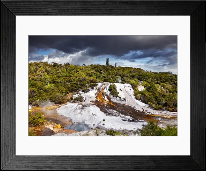 Framed Print : Orakei Korako geotermal area, New Zealand Framed Print : Orakei Korako geotermal area, New Zealand
