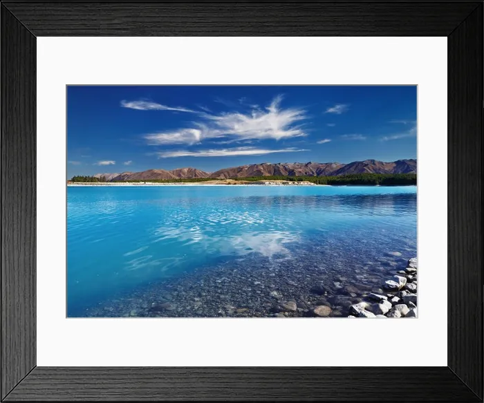 Framed Print : Lake Pukaki, South Island, New Zealand Framed Print : Lake Pukaki, South Island, New Zealand
