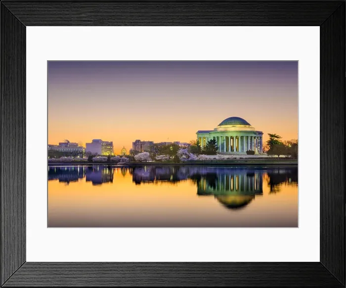 Framed Print : Washington, DC at the Tidal Basin Framed Print : Washington, DC at the Tidal Basin
