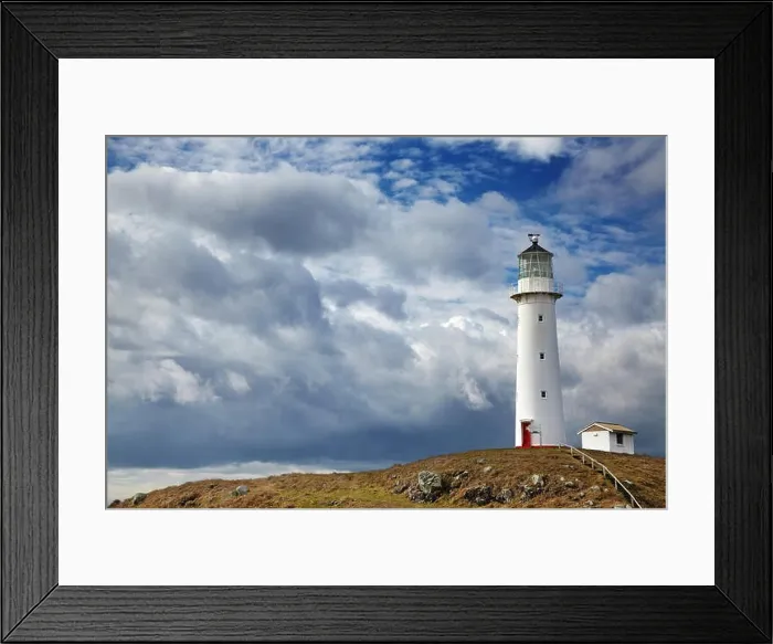 Framed Print : Cape Egmont Lighthouse, Taranaki coast, New Zealand Framed Print : Cape Egmont Lighthouse, Taranaki coast, New Zealand