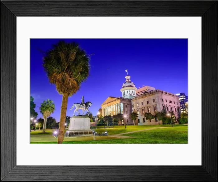 Framed Print : Columbia, South Carolina, USA at the State House Framed Print : Columbia, South Carolina, USA at the State House