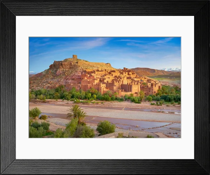 Framed Print : View of Ait Benhaddou Kasbah, Morocco, Africa Framed Print : View of Ait Benhaddou Kasbah, Morocco, Africa