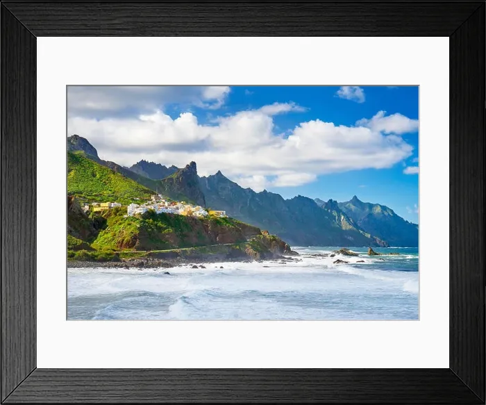 Framed Print : Almaciga, Taganana Coast, Tenerife, Canary Islands, Spain