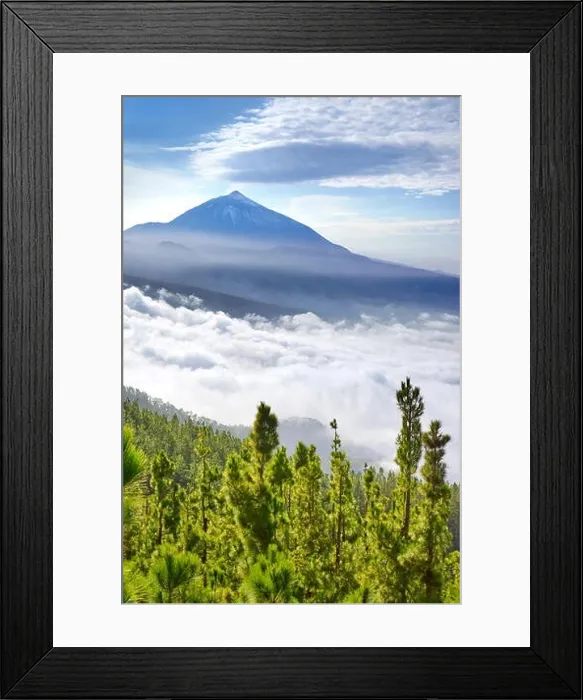 Framed Print : Tenerife - Teide Volcano Mount above sea of clouds, Canary Islands, Spain Framed Print : Tenerife - Teide Volcano Mount above sea of clouds, Canary Islands, Spain