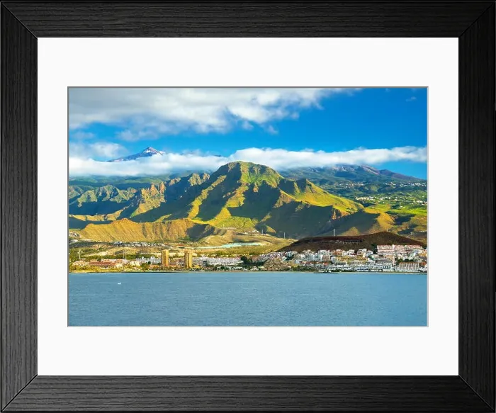Framed Print : Teide Mount and Los Cristianos town, Tenerife, Canary Islands, Spain Framed Print : Teide Mount and Los Cristianos town, Tenerife, Canary Islands, Spain